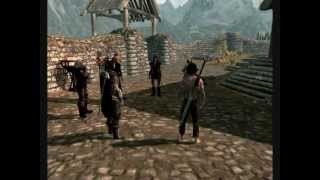 Skyrim  The Companions Induction Ceremony with Vilkas Speaking edited [upl. by Lessig]