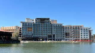 4K Tour of Disney Vacation Club Tower Construction at Polynesian Village Resort  Walt Disney World [upl. by Hsan179]