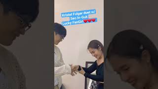 KRISTEL FULGAR DUET WITH KOREAN ACTOR SEO INGUK I CELEBRITY FANGIRL I LUCKY GIRL share korean [upl. by Noell]