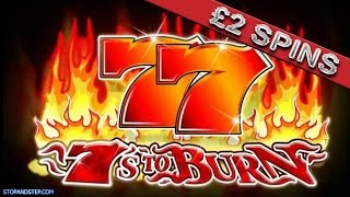 7s to Burn Bookies FOBT Slot Machine  £2 SPINS [upl. by Ecirpak124]