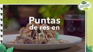 Descubre una deliciosa receta de puntas de res al vino tinto [upl. by Naleag]