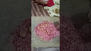 Peeling pomegranate at indian village [upl. by Nythsa152]