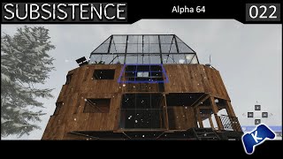 Subsistence Alpha 64 🌳022 Bau eines kleinen Glasanbaus Deutsch4K [upl. by Kendry308]