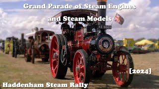 Haddenham Steam Rally  Sunday  Grand Parade of Steam Engines and Steam Models 2024 Video HD [upl. by Waverley433]