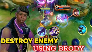 BEST BUILD BRODY FOR ONE SHOT you must try  MOBILE LEGENDS [upl. by Dannel]