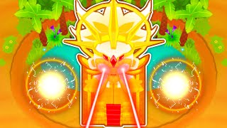 I got a MAX SUN GODDESS ADORA in a RANKED match Bloons TD Battles 2 [upl. by Ylsew]