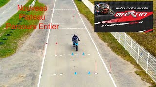 Nouveau Plateau moto 20212024 parcours en entier évitement à droite [upl. by Kiefer713]