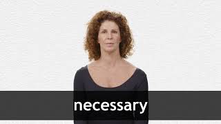 How to pronounce NECESSARY in American English [upl. by Gavrila]