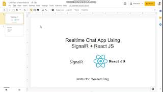 Building Chat App with React js amp ASPNET Core SignalR  Part 1 [upl. by Idurt]