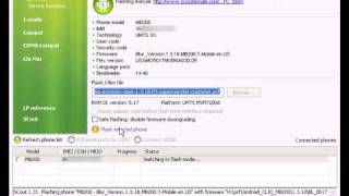 Motorola Cliq MB200 flashing procedure [upl. by Asiuqram]