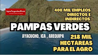 Proyecto PAMPAS VERDES será el Chavimochic del sur peruano Más de 218 mil hectáreas para el agro [upl. by Narad]