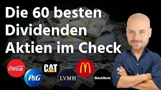 Die 60 besten Dividenden Aktien im Check [upl. by Cleland]