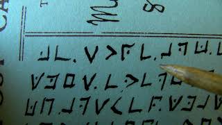 Pigpen Cipher Secret Message on Vintage Postcard [upl. by Ahseinet]