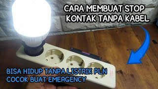 CARA MEMBUAT STOP KONTAK TANPA KABEL [upl. by Orelie44]