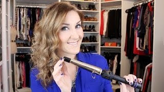 Volumized Wavy Curls with a Conical Iron  Curling Wand [upl. by Amahs]