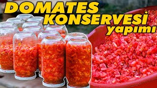 LEZZETÄ° TAM YAPIMI EN KOLAY DOMATES KONSERVESÄ° NASIL YAPILIR [upl. by Sillsby]