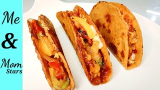 Tacos recipe Vegetarian  Homemade Roti Tacos  Easy to make recipe [upl. by Pavlish876]