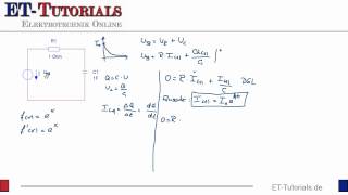 Herleitung der Formel zur Aufladung eines Kondensators [upl. by Camp]