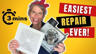 REPLACE YOUR BROAN NuTONE BATHROOM EXHAUST FAN  Easy 3 Minute Fix Model 688 670 671 [upl. by Greiner]