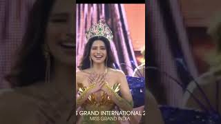 MISS GRAND INTERNATIONAL 2024 WINNER INDIA🇮🇳 CRONING MOMENT [upl. by Marti]