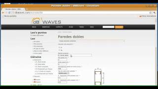Cálculo de aislamiento acústico de paredes dobles con dBWaves [upl. by Orola]