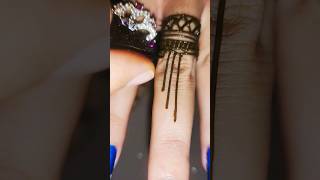 Easy finger mehndi design 🥰💙shorts youtubeshorts ytshorts mehndi henna wedding [upl. by Smeaj]