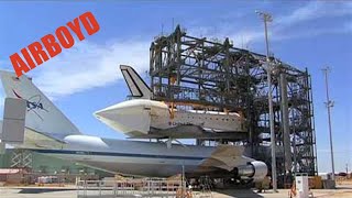 Timelapse Space Shuttle Atlantis Mated Atop NASA 747 SCA [upl. by Rankin]