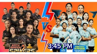 Everest Womans Volleyall League 2024 🇳🇵Kathmandu Spikers Vs Lalitpur queen [upl. by Kado]