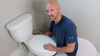 How to Install a New Toilet Seat  EASY DIY [upl. by O'Dell]