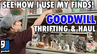 Thrifting Home Decor at Goodwill Thrift Store Finds•Thrift with Me amp Haul [upl. by Hctud]