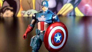 R175 Hasbro The Avengers Movie  Shield Launcher Captain America 375quot Action Figure Review [upl. by Yerfdog]