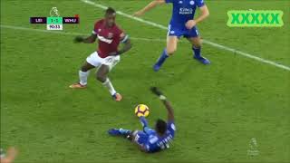 Leicester Citys Daniel Amartey twists his ankle [upl. by Disario]