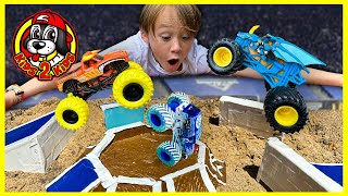 SUPER Monster Truck Toys Compilation BACK 4 MORE  Obstacle Course Racing amp Freestyle Challenge [upl. by Shargel]