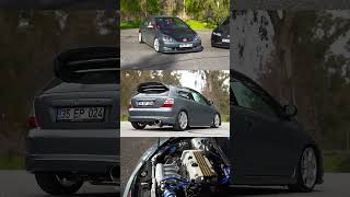 TUNED HONDA CIVIC TYPE R EP3  100200kmh Acceleration  K24 VTEC POWER [upl. by Alasdair537]