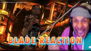 Blade finally makes it into Marvel vs Capcom Reaction [upl. by Yenitirb]