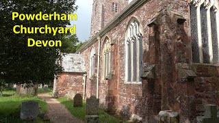 Powderham Churchyard Devon UK A small country churchyard on the Exe estuary [upl. by Kraus33]