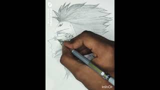 🗿 draw sukuna from jujutsu kaisen  speed art003 😱viral short [upl. by Walther]