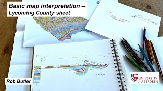 Basic map interpretation  Lycoming County sheet [upl. by Gagnon]