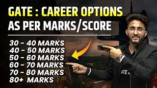 GATE  Career Options as per Marks  Score wise  GATE Marks Vs Rank [upl. by Inglis]