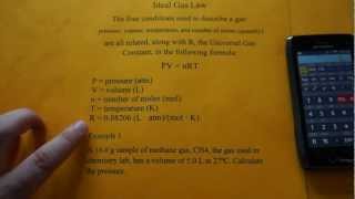 Ideal Gas Law Simplified PVnRT [upl. by Eibor]