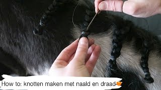 HOW TO paard knotten met naald amp draad  33  Epplejeck [upl. by Neeleuqcaj]