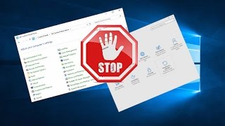 Como Bloquear el acceso a Configuración y Panel de control Windows 10 [upl. by Malvino]