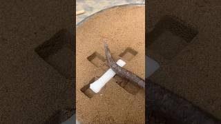 Creative mahjong white windmill Smelting Metal Handmade Production Process In Sand shorts [upl. by Mortimer]