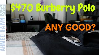 470 Mens Burberry Polo Shirt Review  Burberry Polo Any Good [upl. by Llertal917]