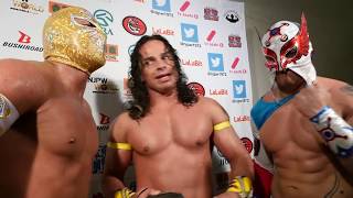 119 CMLL FANTASTICA MANIA 2018  3rd match  Postmatch comments English subs [upl. by Annahsirhc]