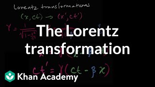 Introduction to the Lorentz transformation  Special relativity  Physics  Khan Academy [upl. by Row]