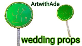 how to make wedding props wedding props [upl. by Etnauj]