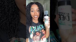 Curly Hair Review The Doux Mousse Def  Worth The Hype  review washandgo doux curlyhair short [upl. by Tillio]