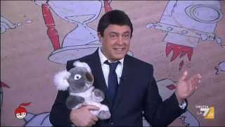 diMartedì  La copertina di Crozza  Renzi e il koala quotSiamo una grande koalizionequot [upl. by Attenwahs662]