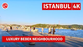 Bebek Neighbourhood In Istanbul Luxury and Attractive Walking Tour4k 60fps [upl. by Nelak459]